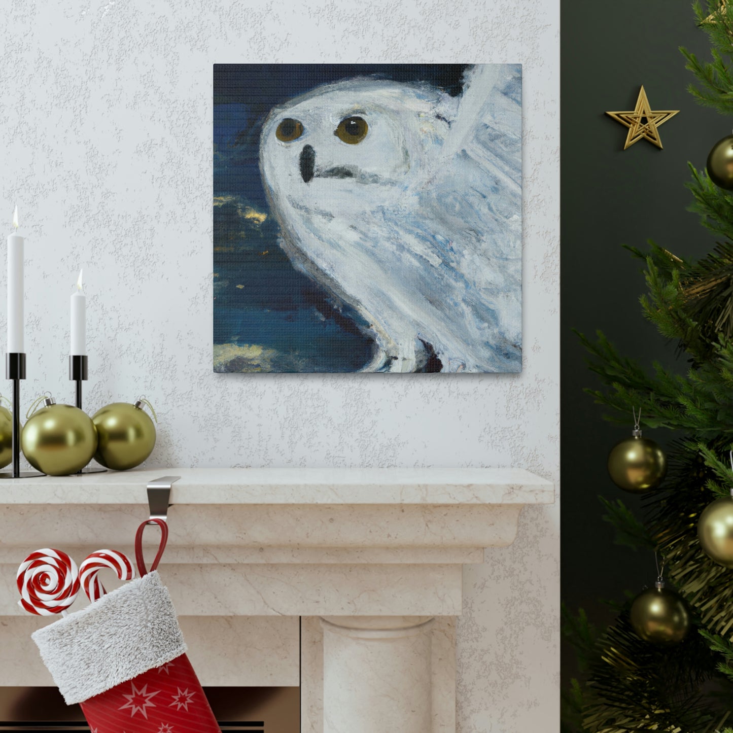 Snowy Owl Majesty - Canvas