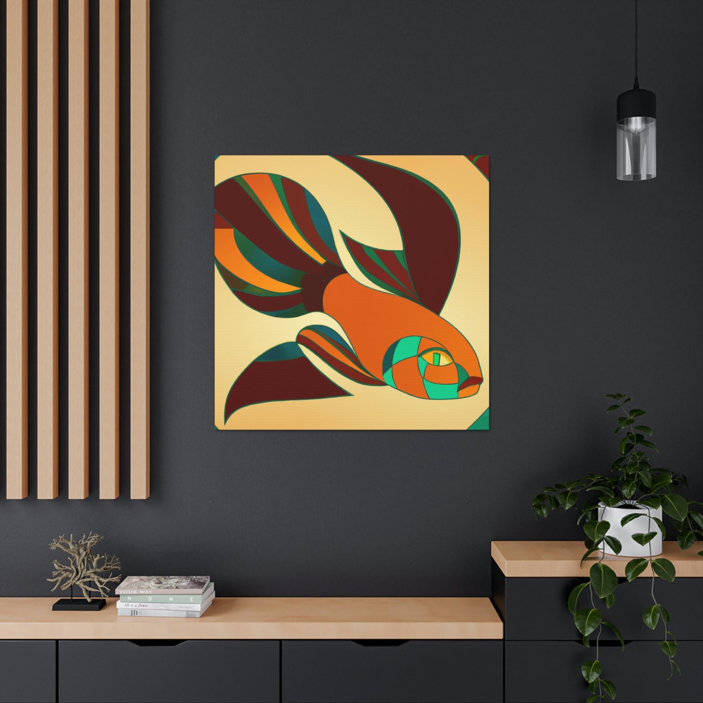 "Guppy's Glittering Groove" - Canvas