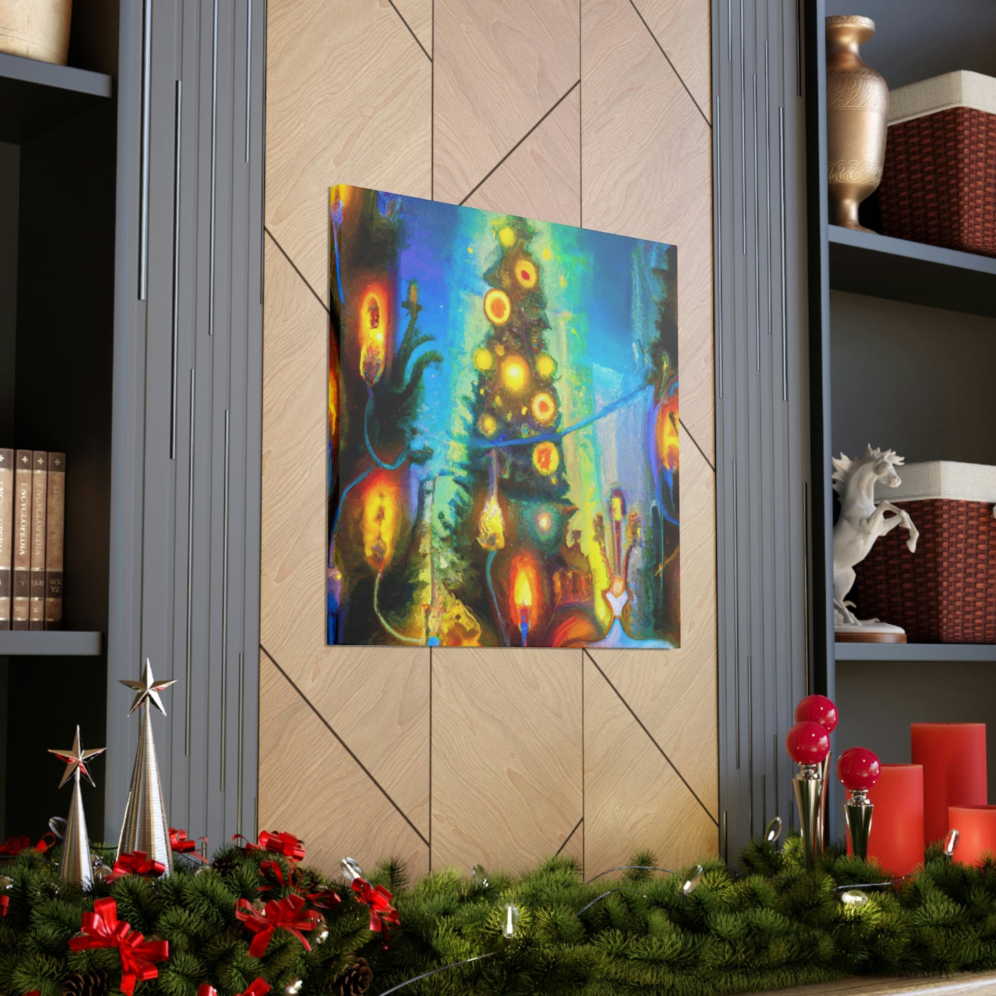 "Christmas Lights Illuminate". - Canvas