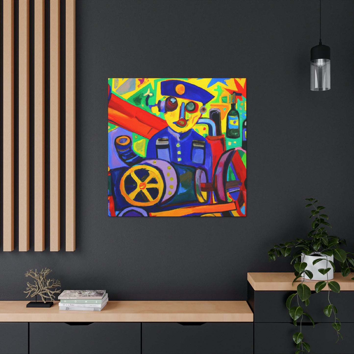 Mechanic in Flamboyance - Canvas