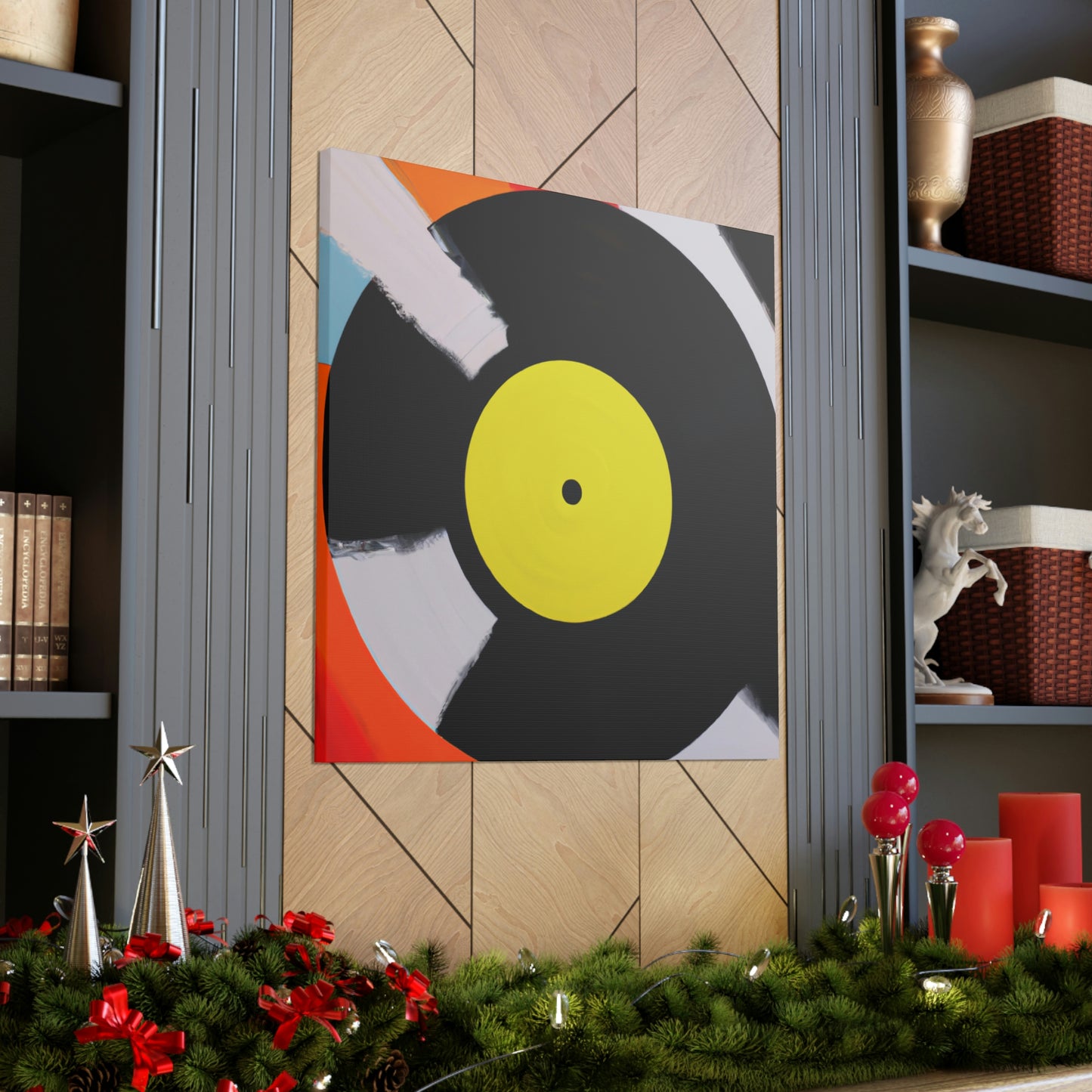 Vinyl Record Elegance - Canvas