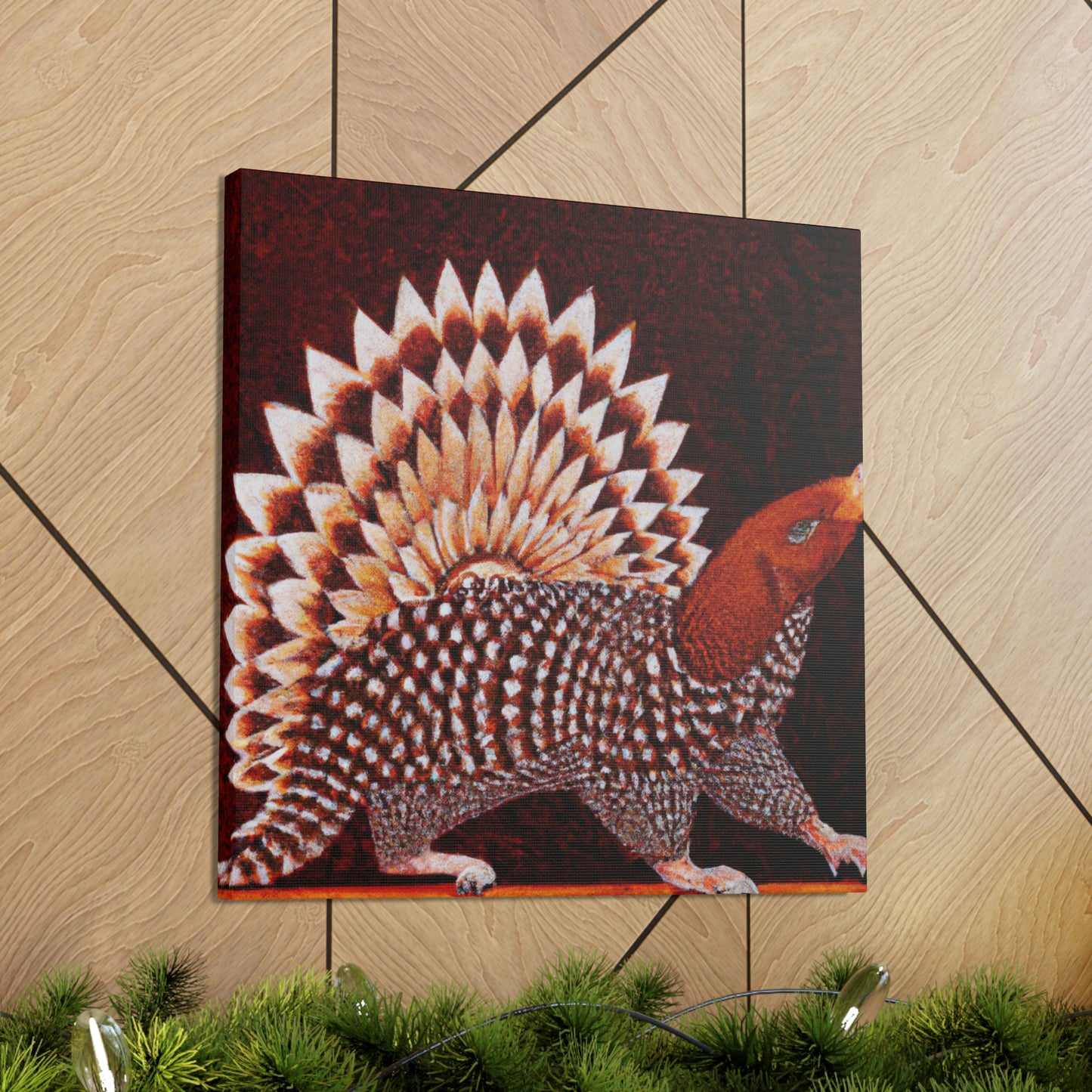 Gleaming Art Deco Pangolin - Canvas