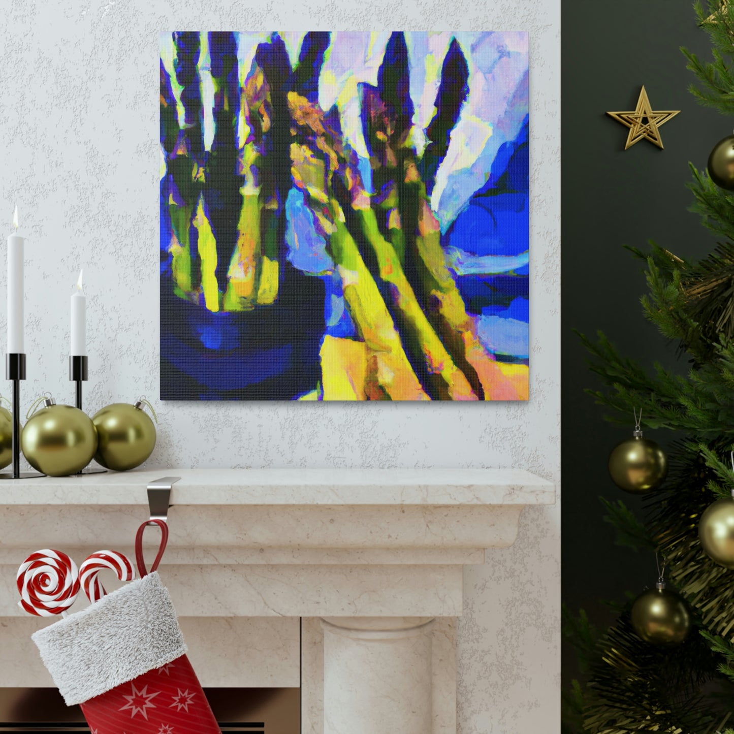 "Asparagus in Fauvism" - Canvas