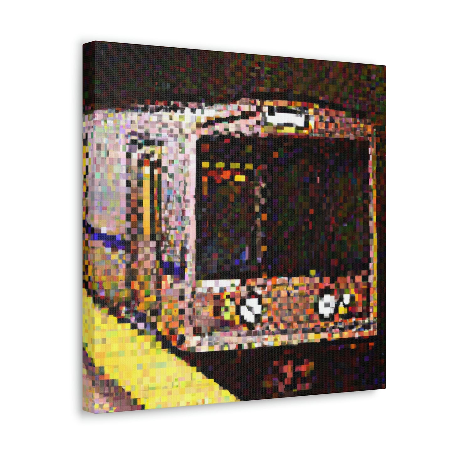 Subway Train Pointillism - Canvas