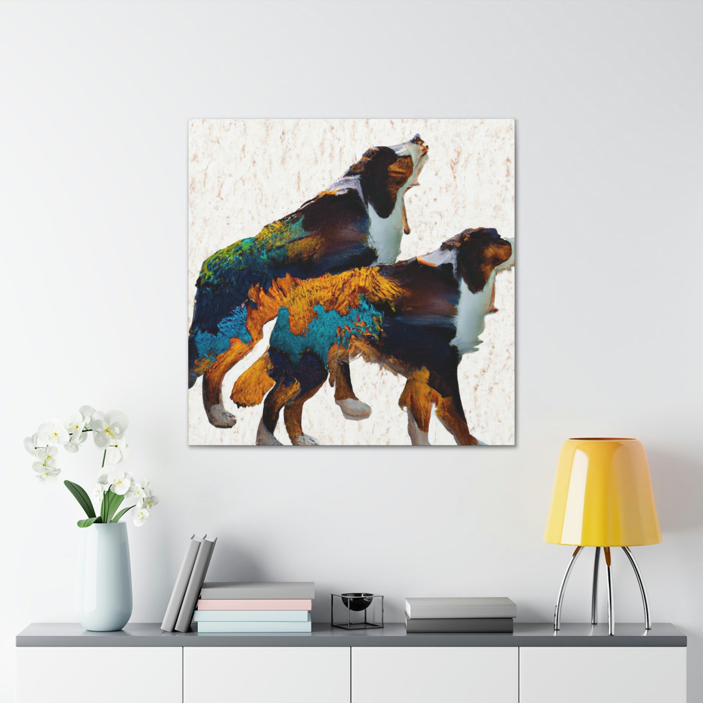 "Aussie Shepherd Minimalism" - Canvas