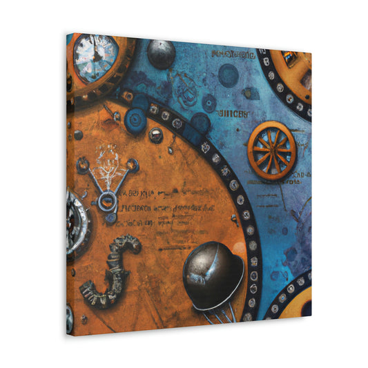 "Whirring Clockwork Springs" - Canvas