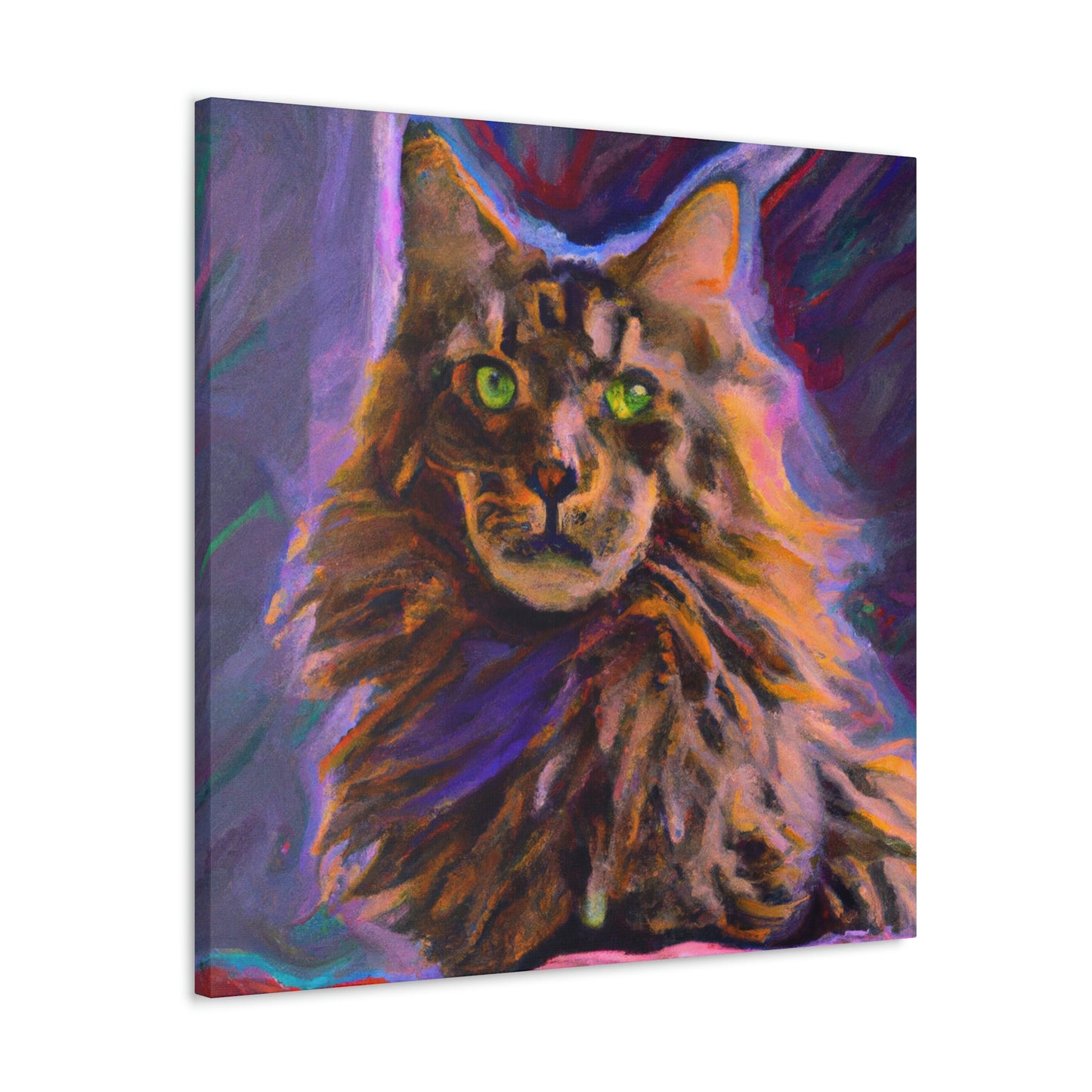 Fur of Maine Coon - Canvas