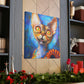 "Devon Rex Regal Portrait" - Canvas