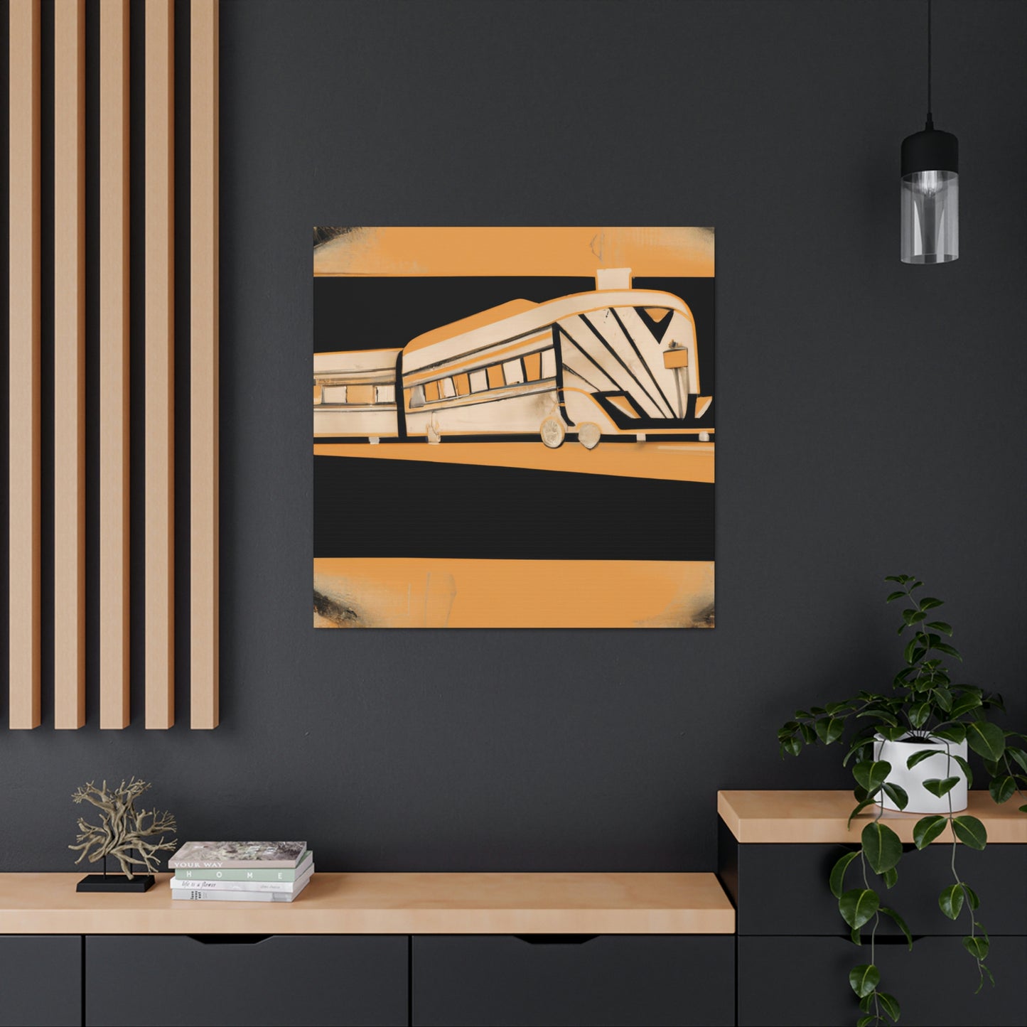 "Train of Deco Dreams" - Canvas