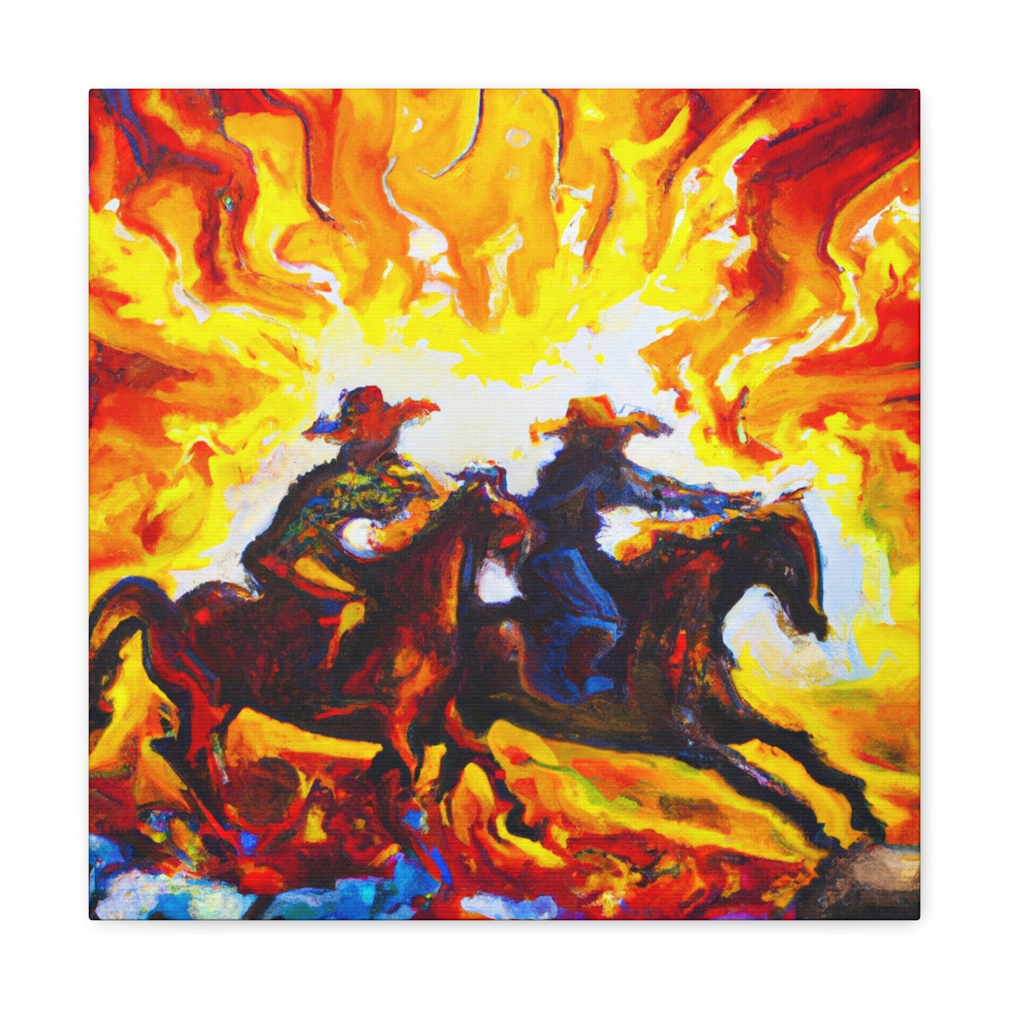 "Cattle Herd Trailblazers" - Canvas