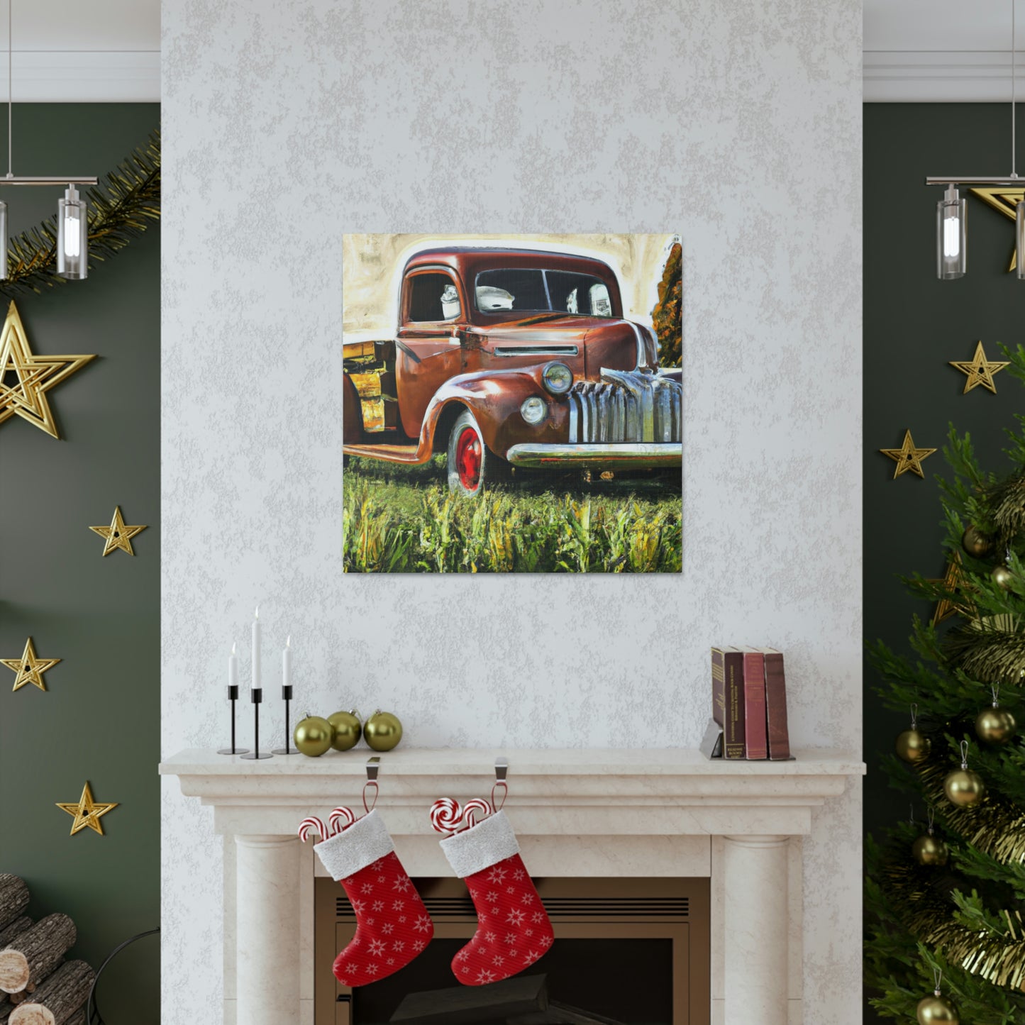 "Aged Pickup Truckard". - Canvas