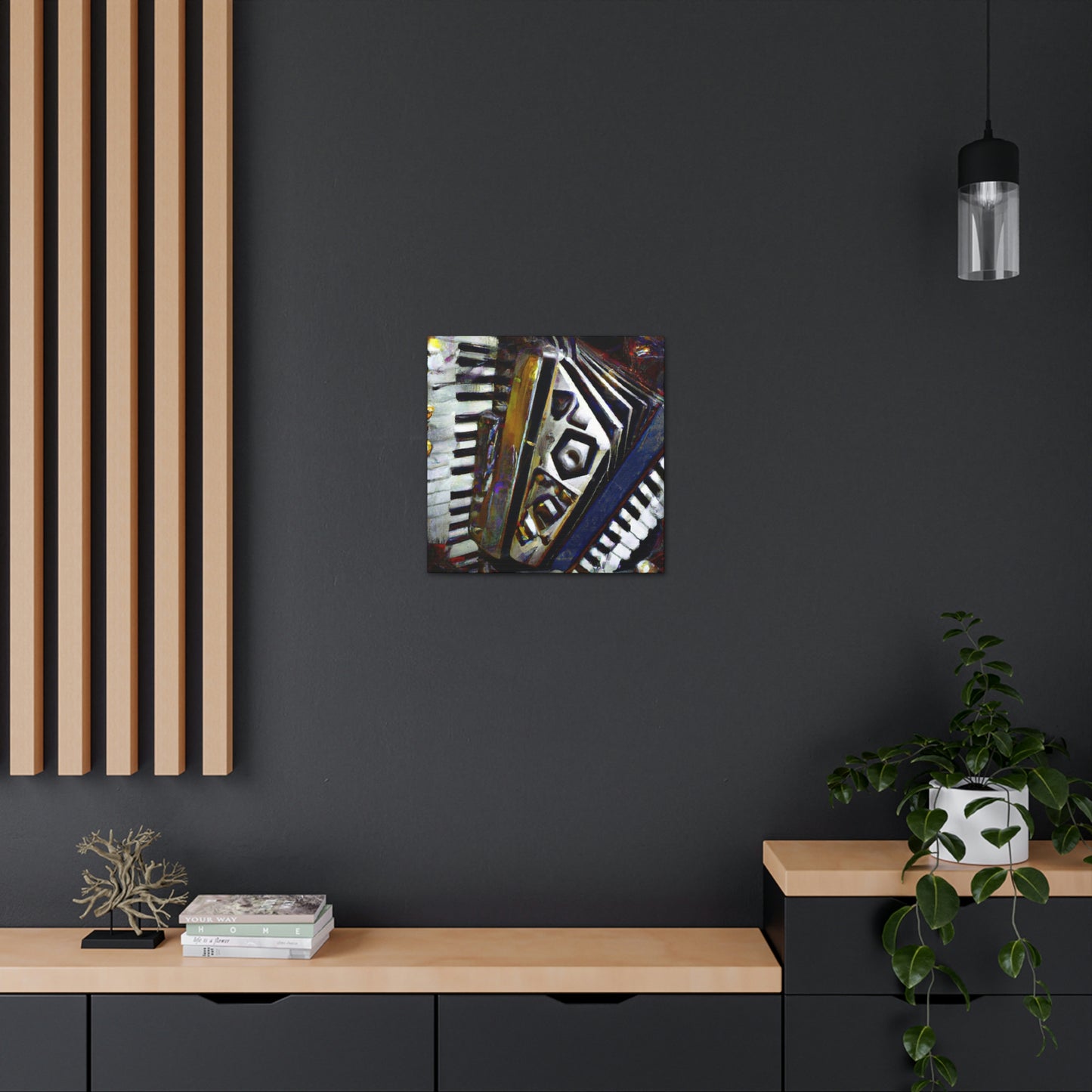 Accordion in Abstraction - Canvas