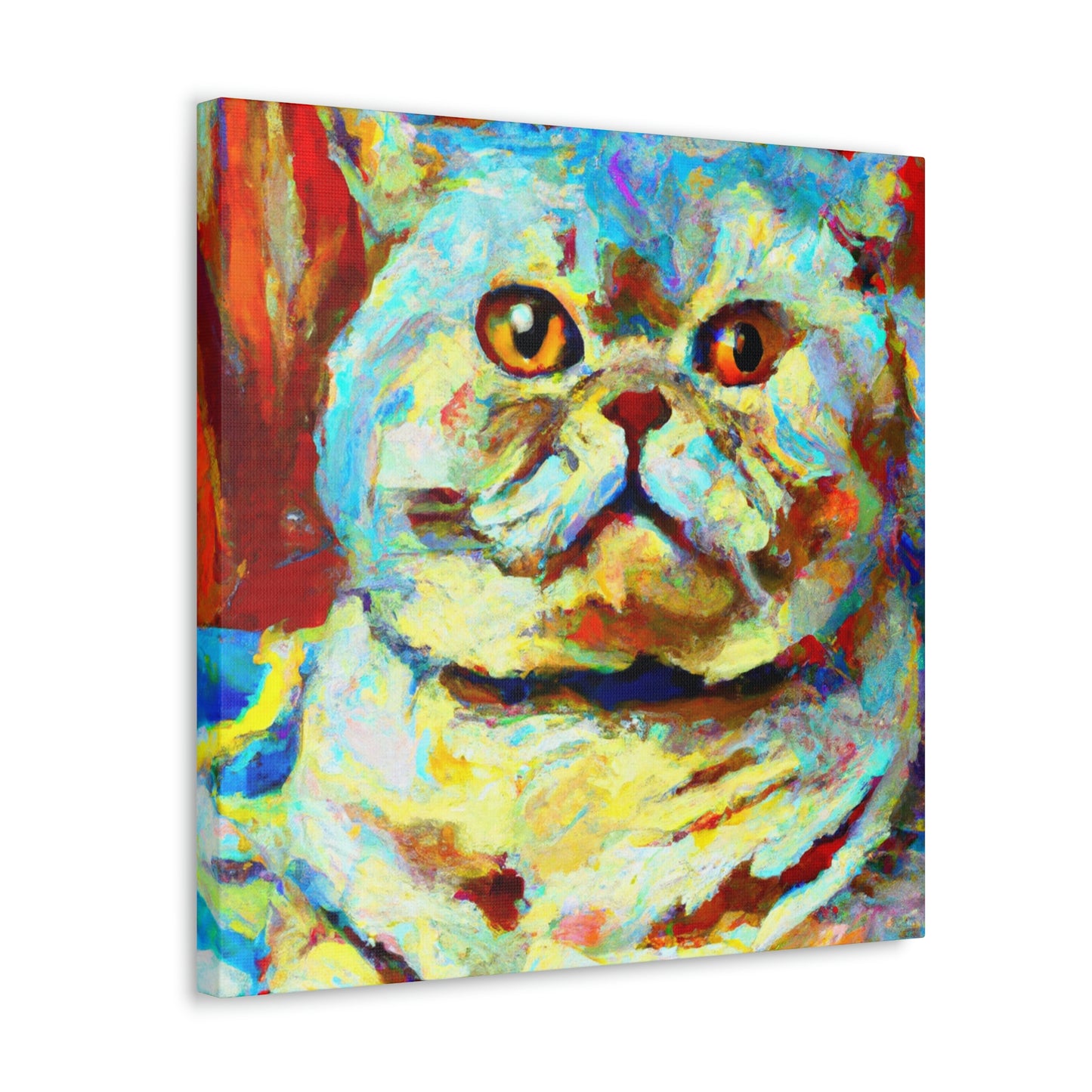 "Feline Loneliness Expressionism" - Canvas