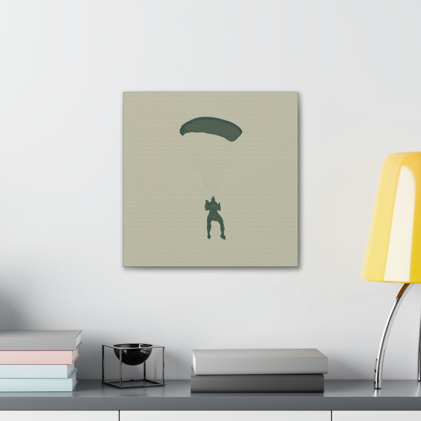 "Paratrooper in Flight" - Canvas