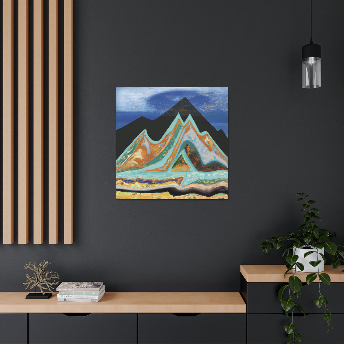 Mountain Mystique Painting - Canvas