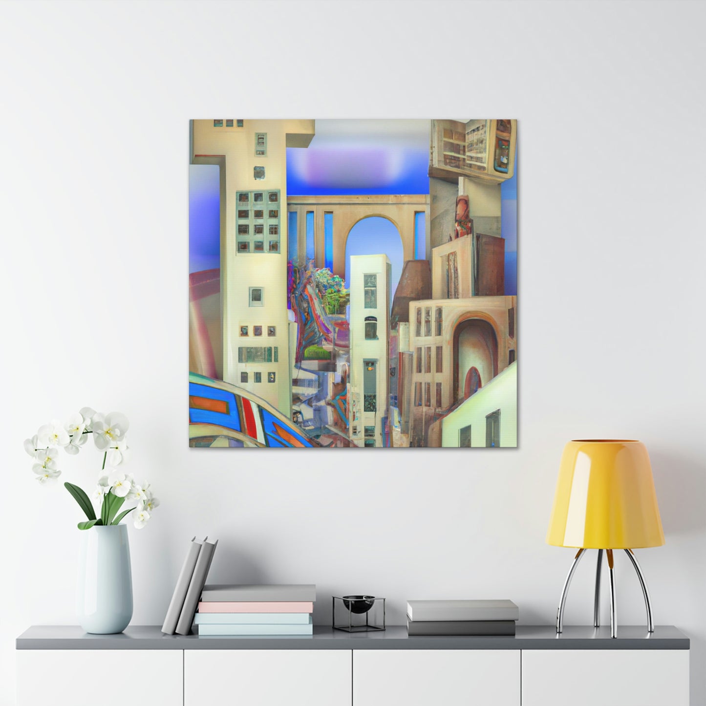 "Art Deco Dreamscape" - Canvas