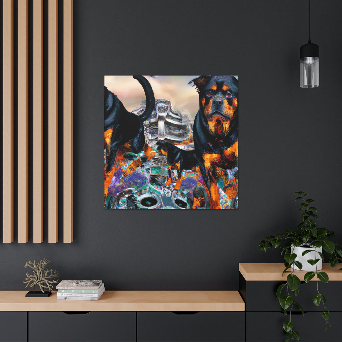 Rottweiler in Baroque - Canvas