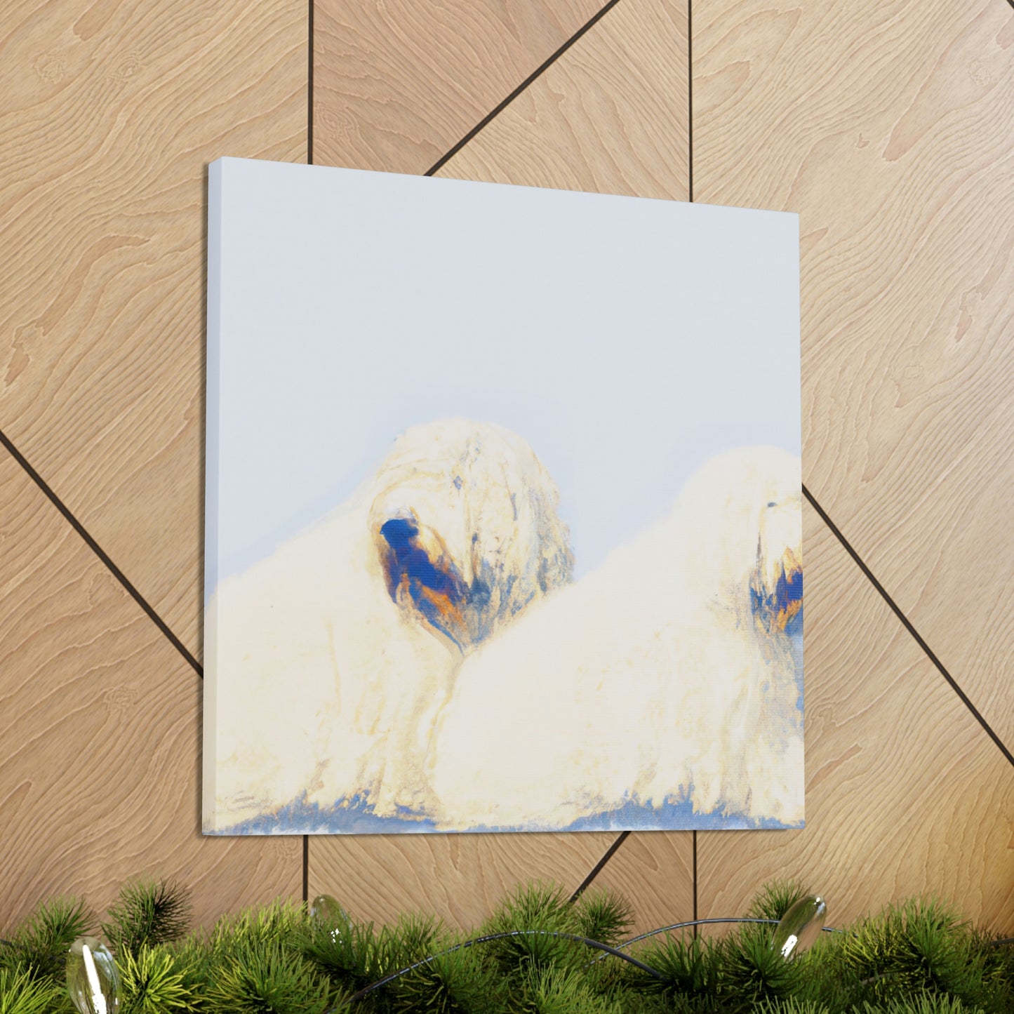 Old English Sheepdog Freedom - Canvas