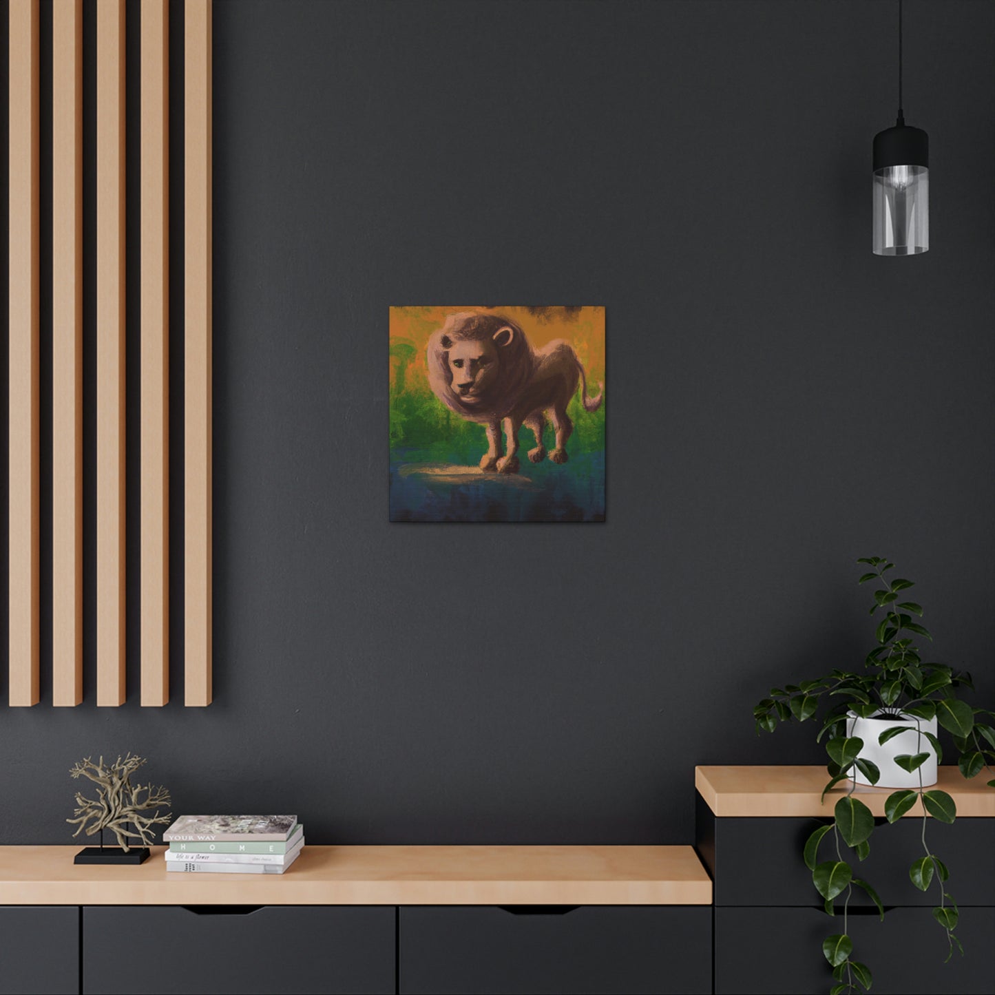 Lion in Baroque Era - Canvas