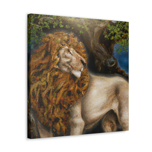 Lion of Art Nouveau - Canvas