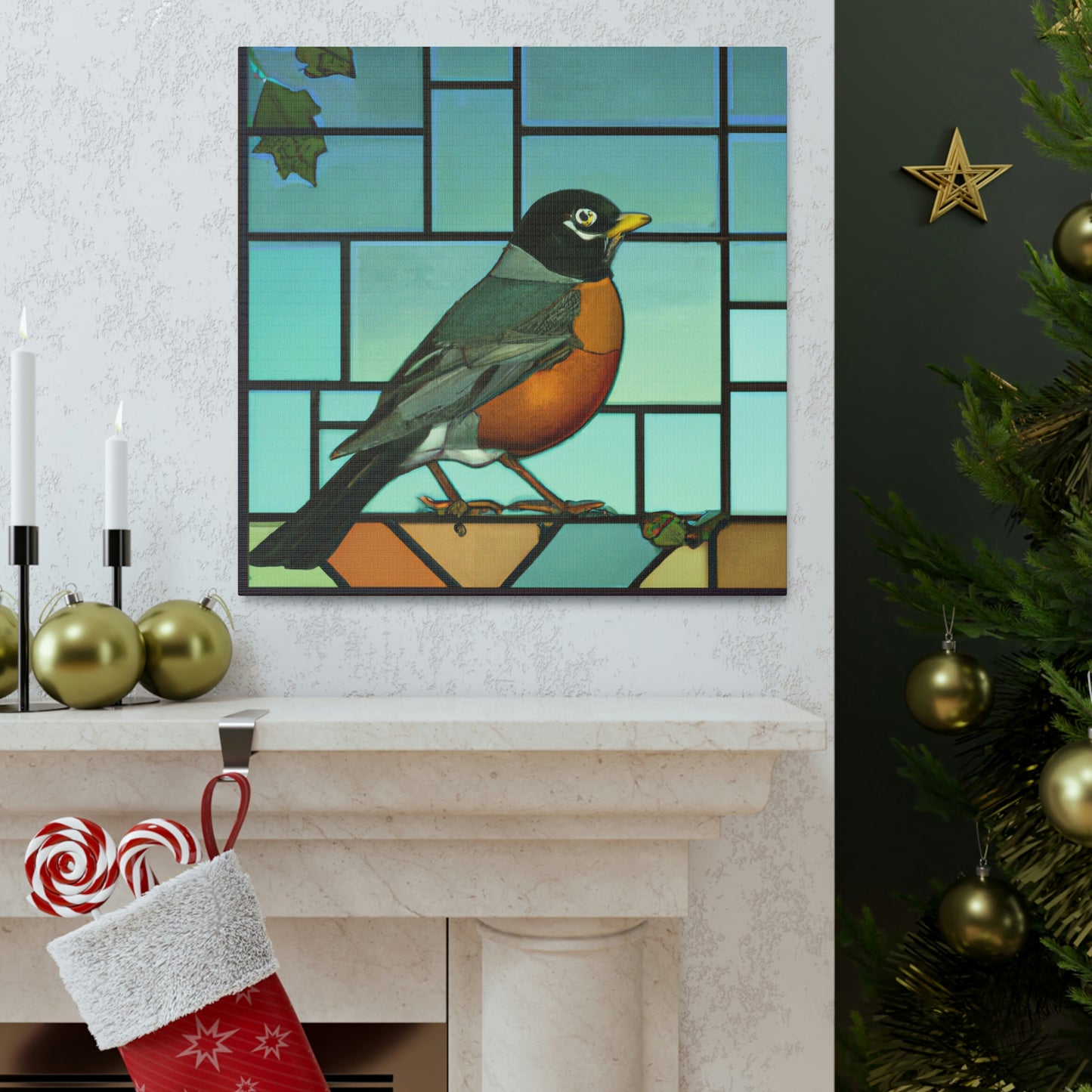 "A Robins Art Deco" - Canvas