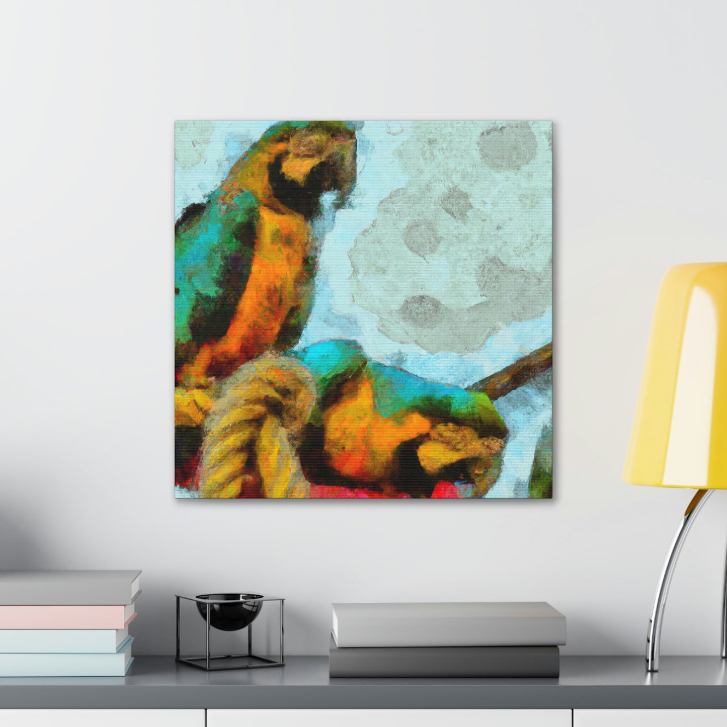 "Macaws in Harmony" - Canvas