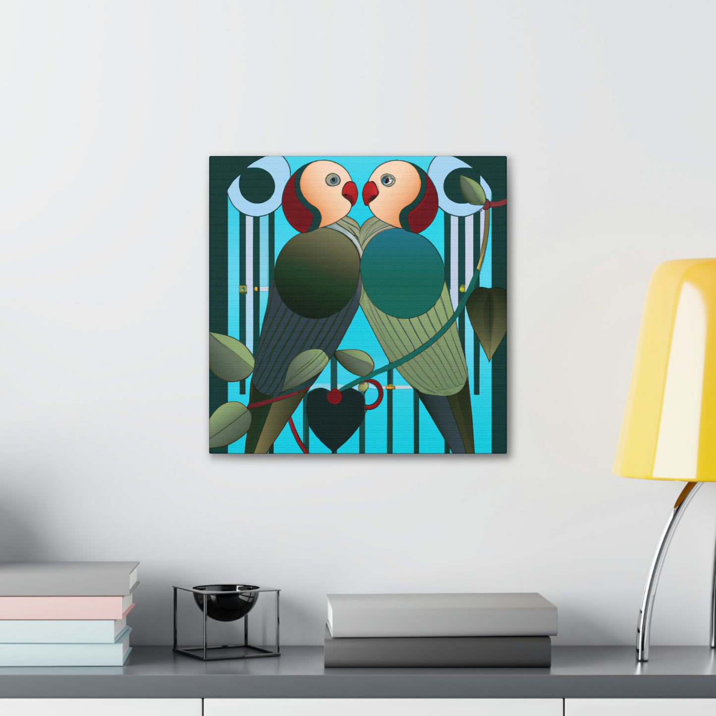 Lovers in Art Deco - Canvas