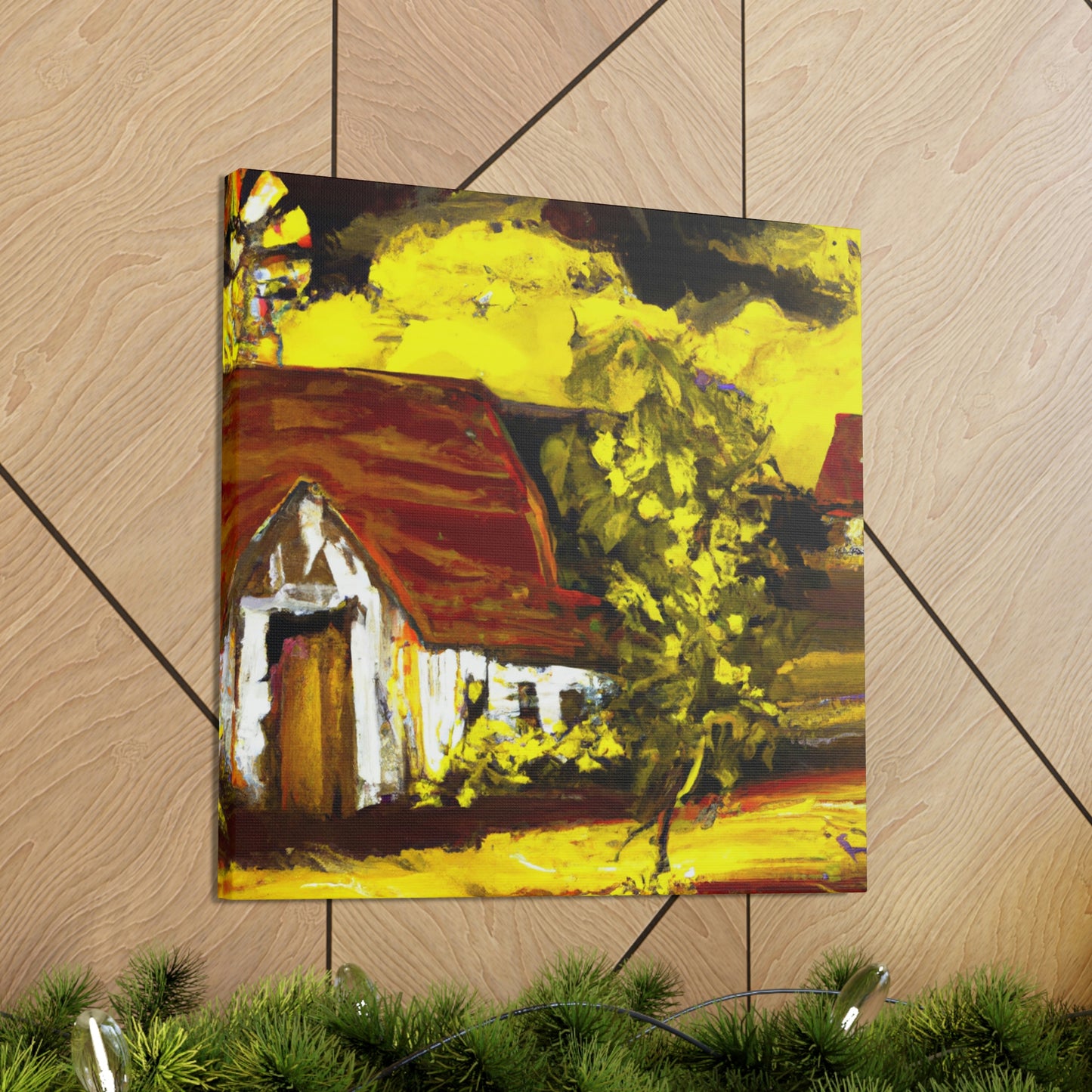 Barn in Expressionism - Canvas