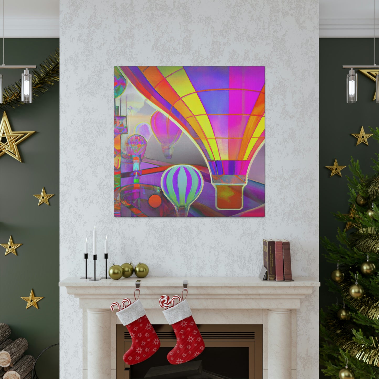 Ascending Air Balloons - Canvas