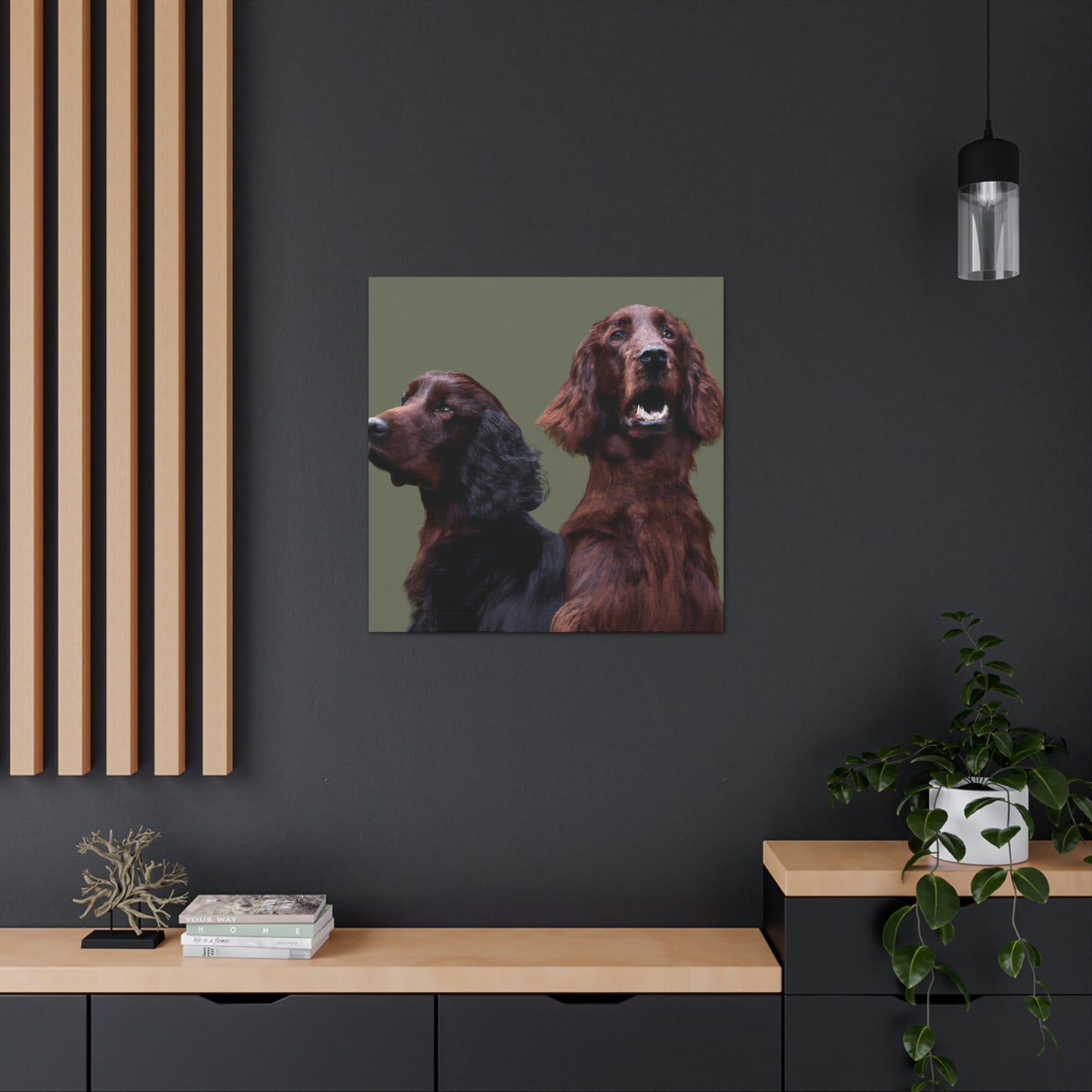 "A Simple Irish Setter" - Canvas