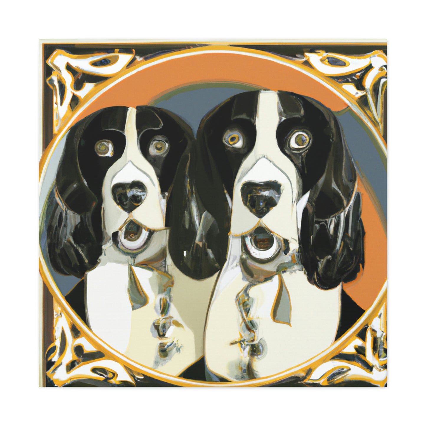 "Springer Spaniel Splendor" - Canvas