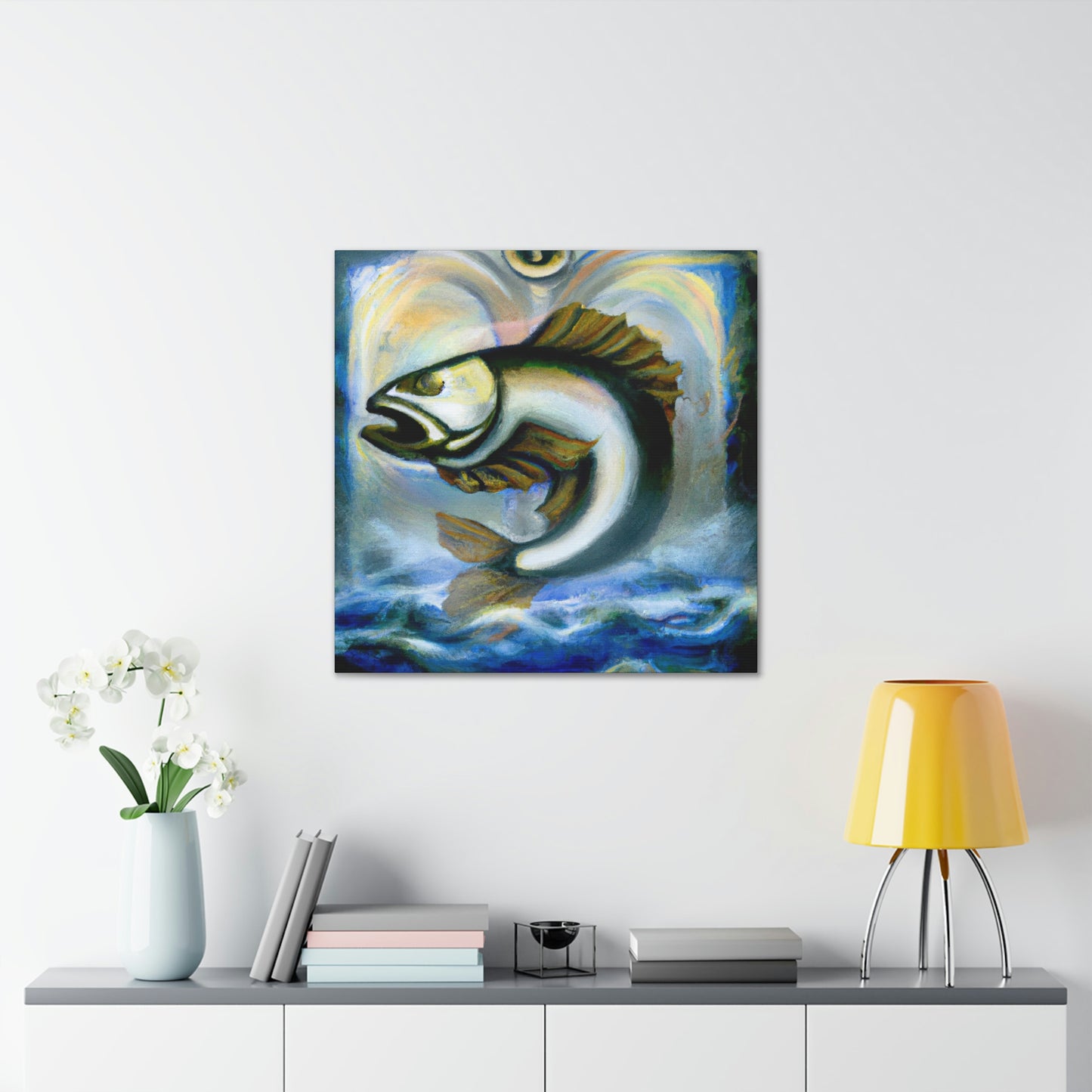 Walleye in Art Deco - Canvas