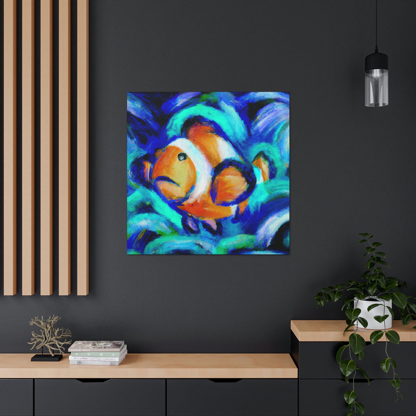 Clownfish in Expressionism - Canvas