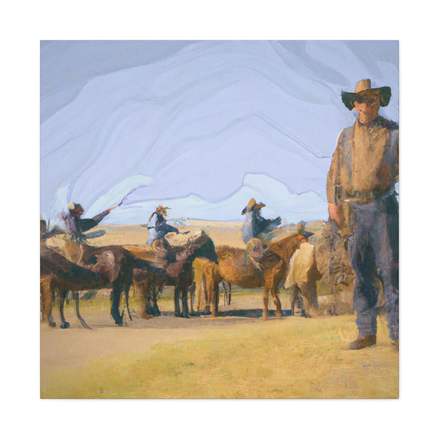 "Herd on a Ranch" - Canvas