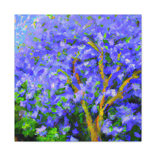 Jacaranda Tree Reflection - Canvas