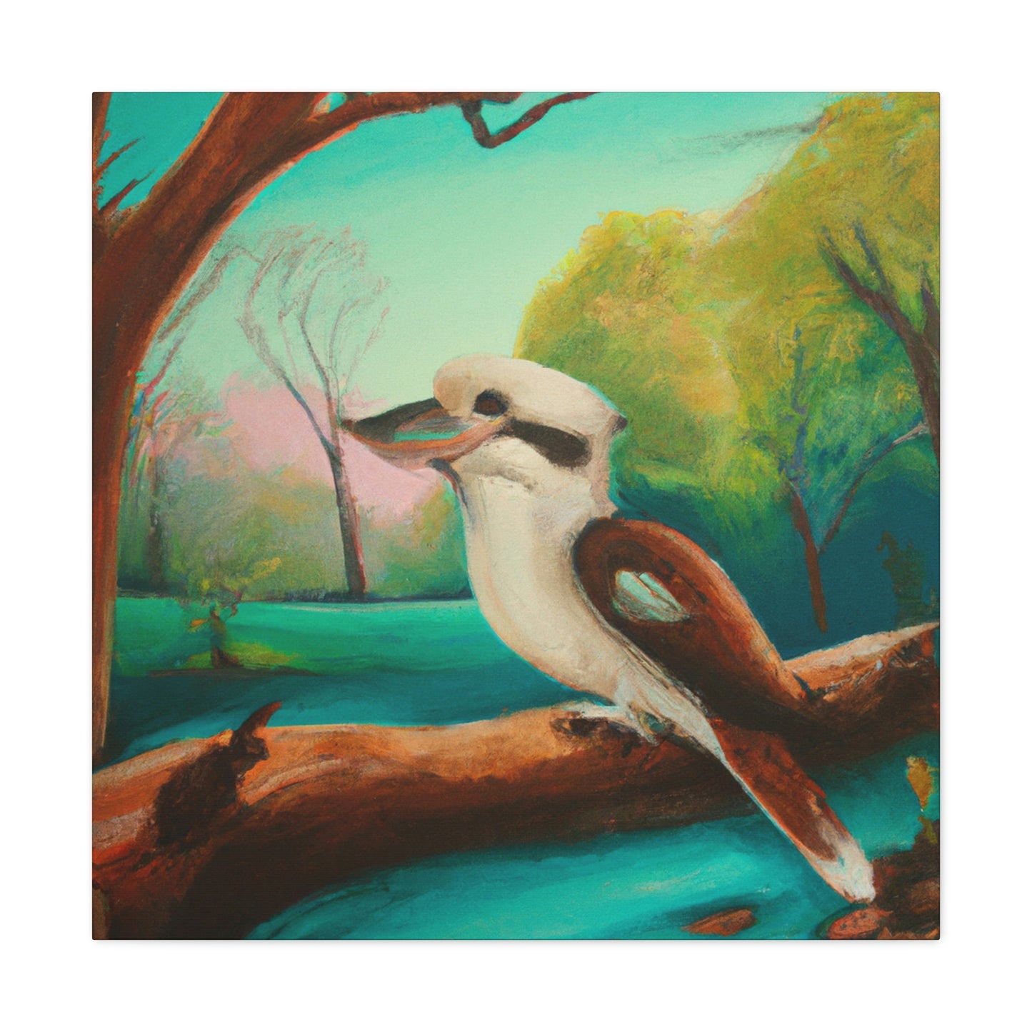 Kookaburra's Majesty Painting - Canvas