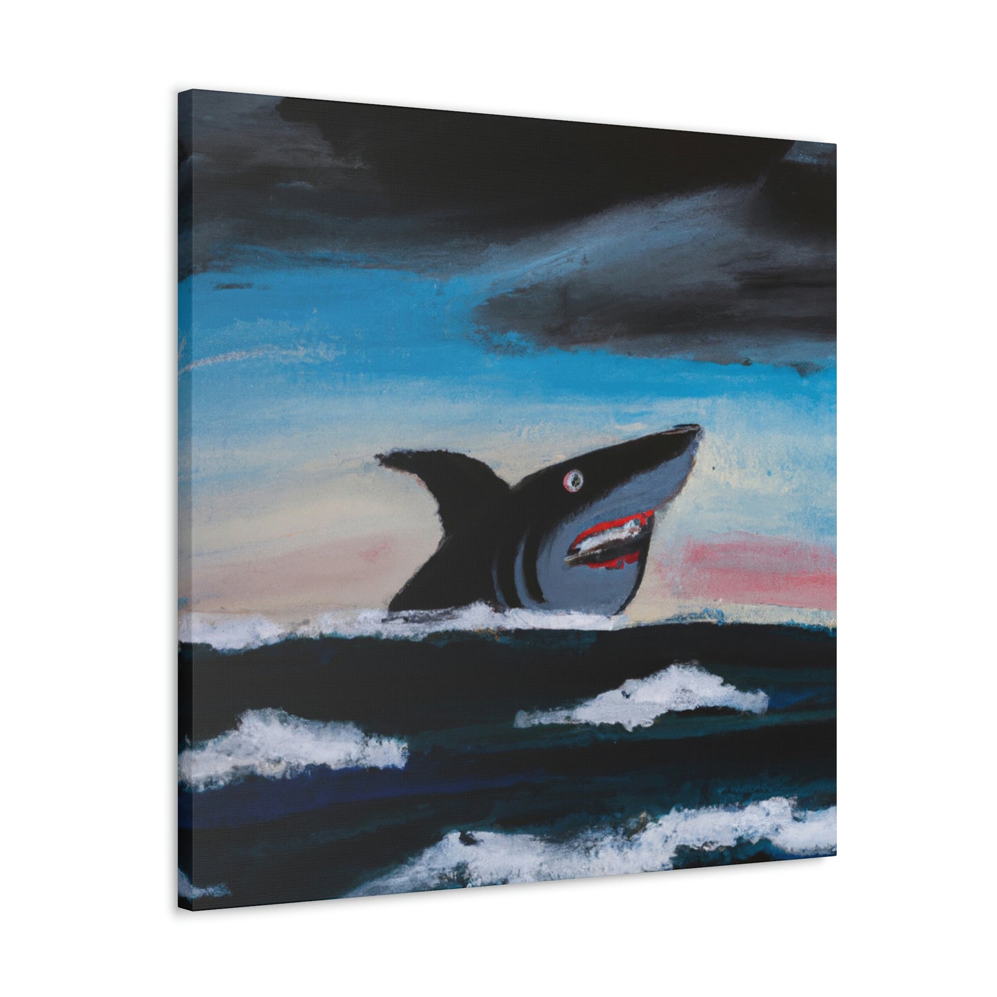 Shark in Abstract Vision - Canvas