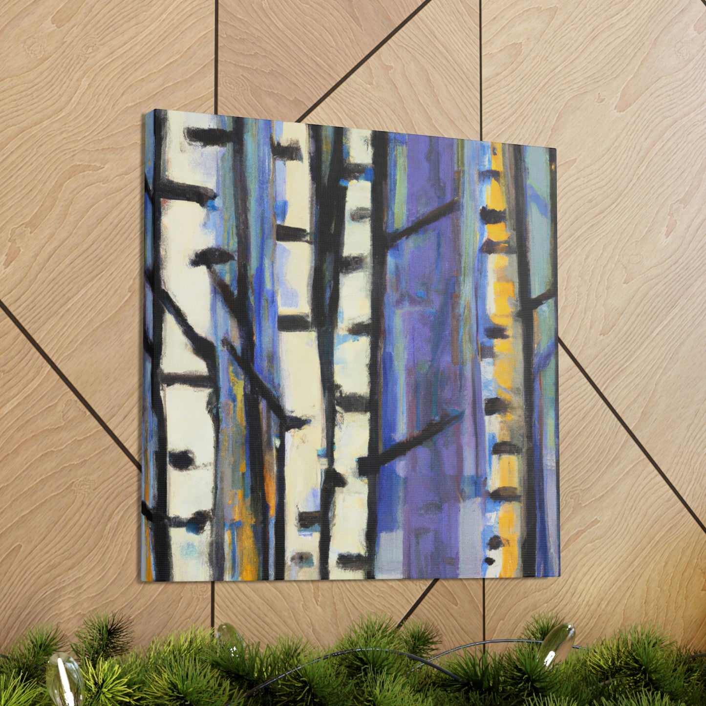 Birch Tree Expressionism - Canvas