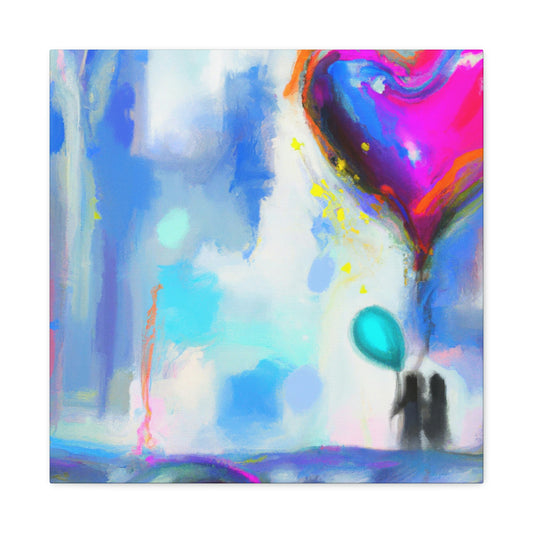 "Heart's Ascension Ballooning" - Canvas