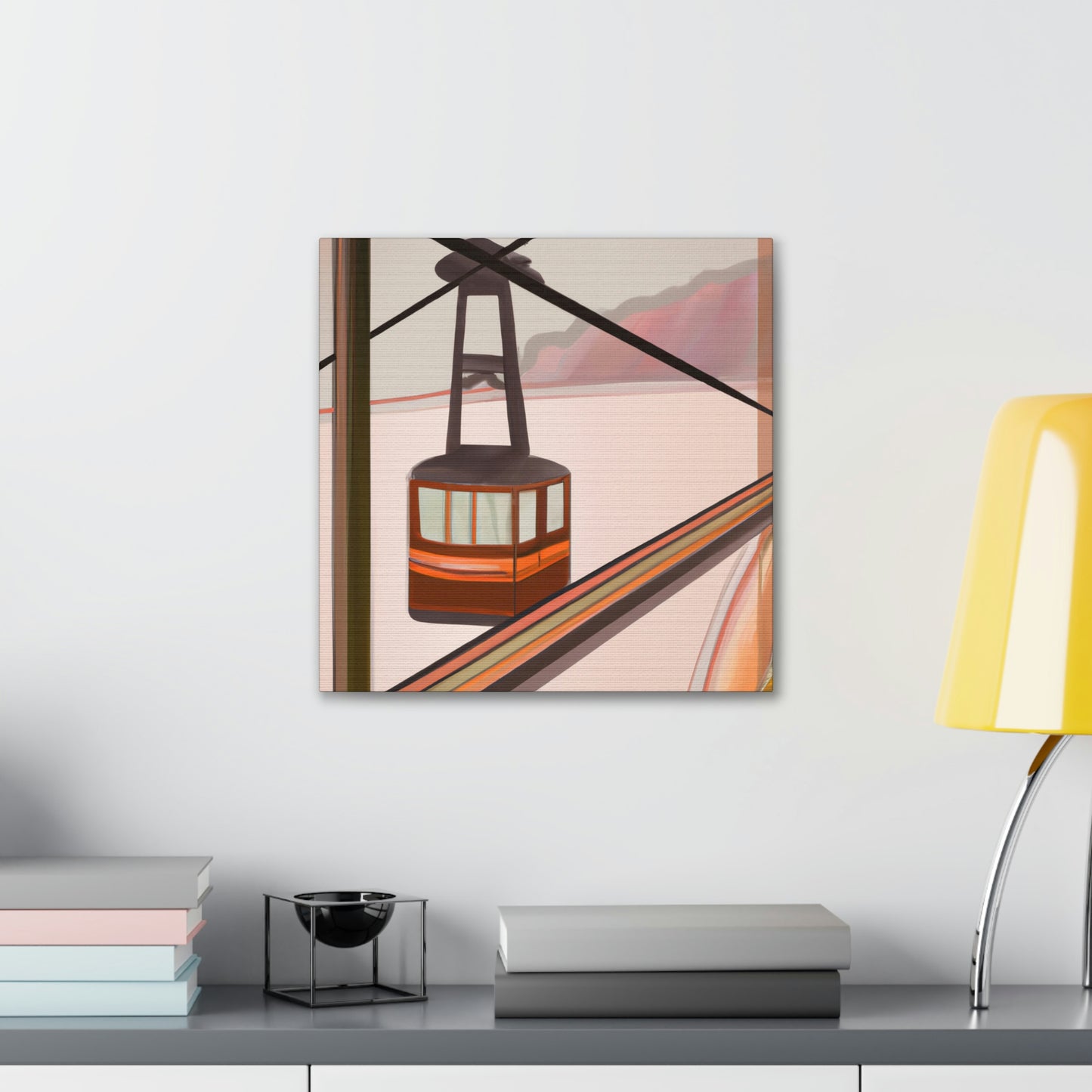 "Cable Car Dreams 1920s" - Canvas