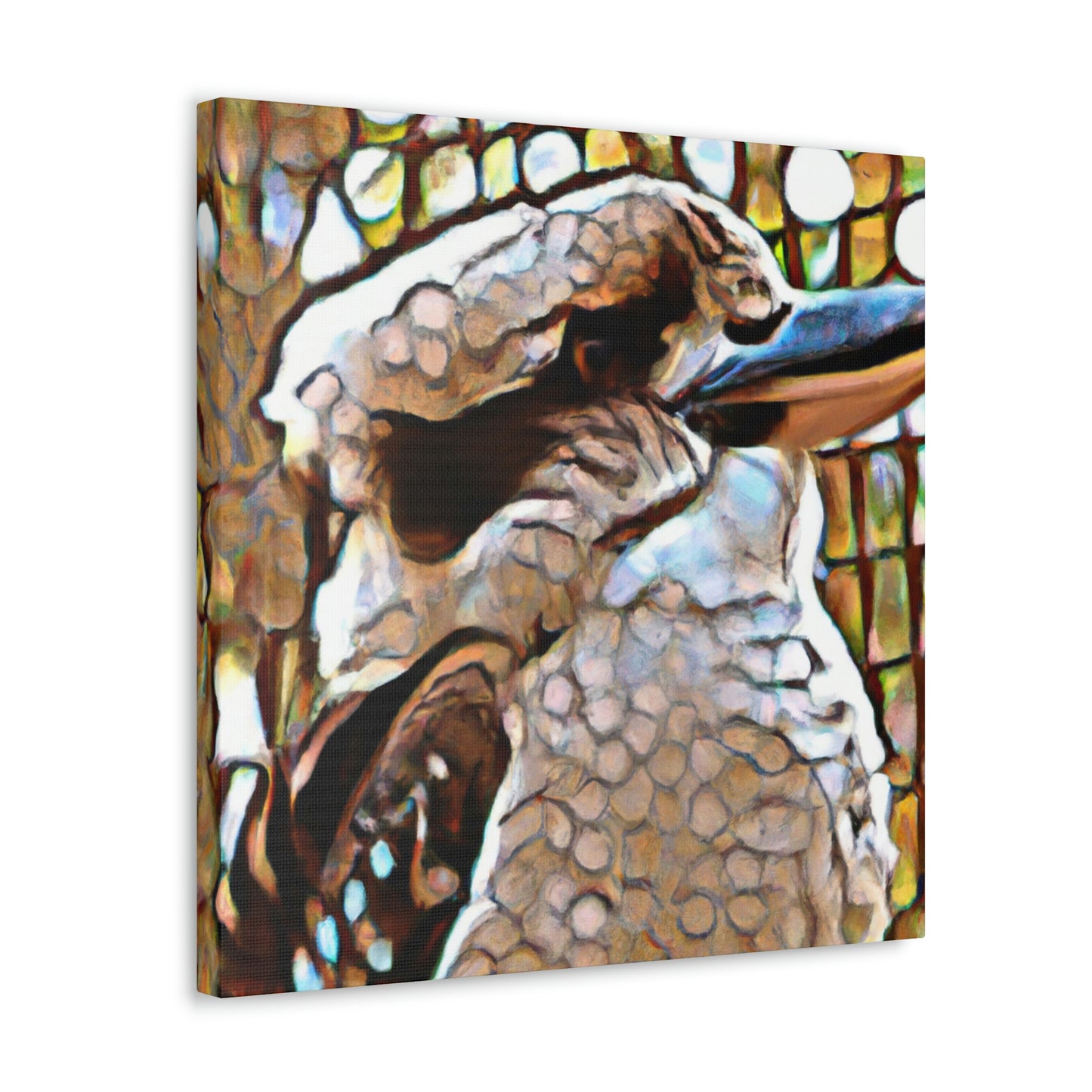 Kookaburra Pointillism - Canvas