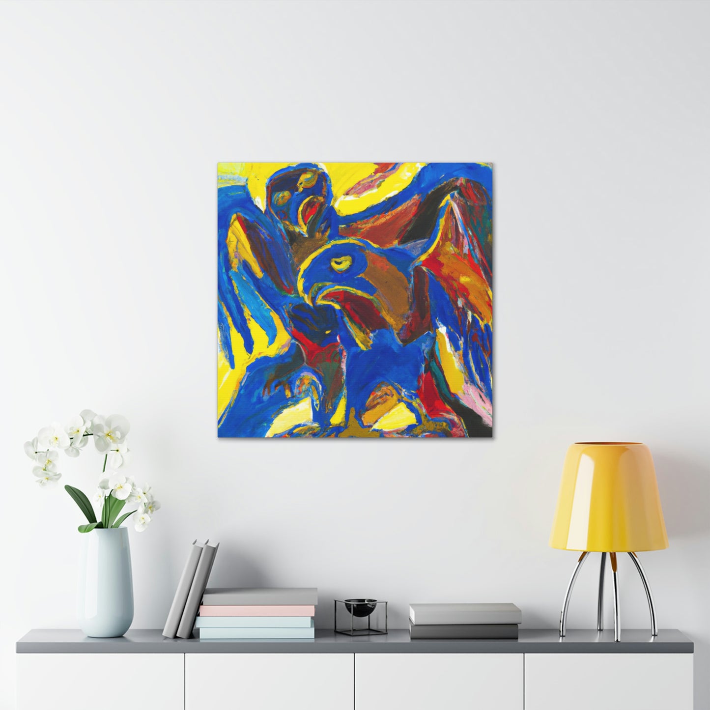 "Hawks in Expressionism" - Canvas