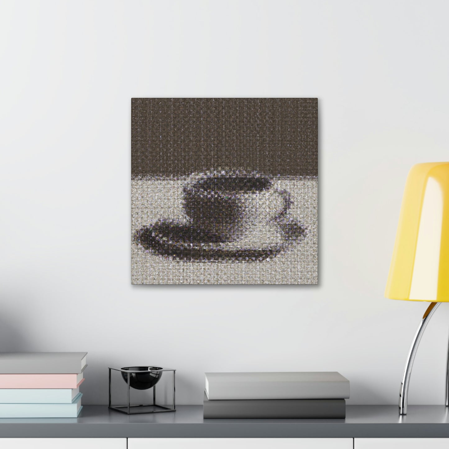 Coffee in Pointillism - Canvas