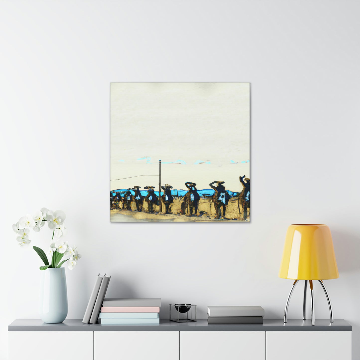 "Picket Line Protest Art" - Canvas