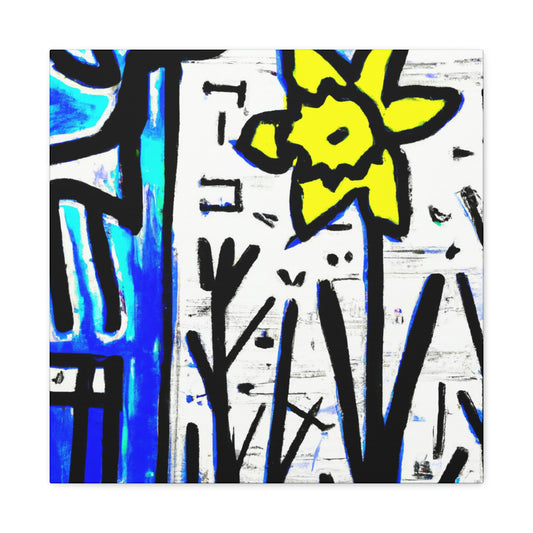 "Daffodils in Abstraction" - Canvas