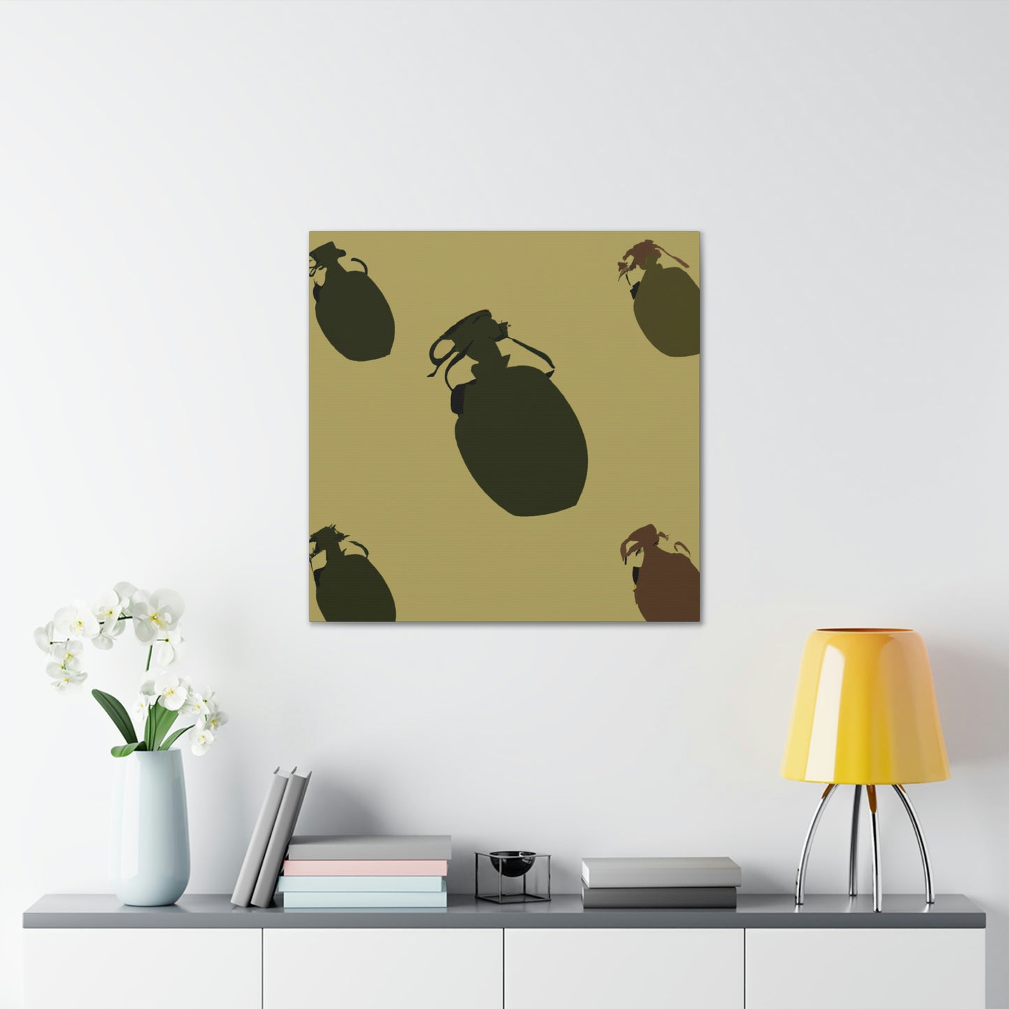 Grenades: Minimalist Art - Canvas