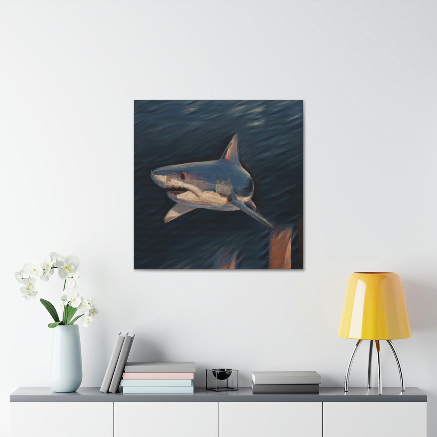 "Shark in the Ocean" - Canvas