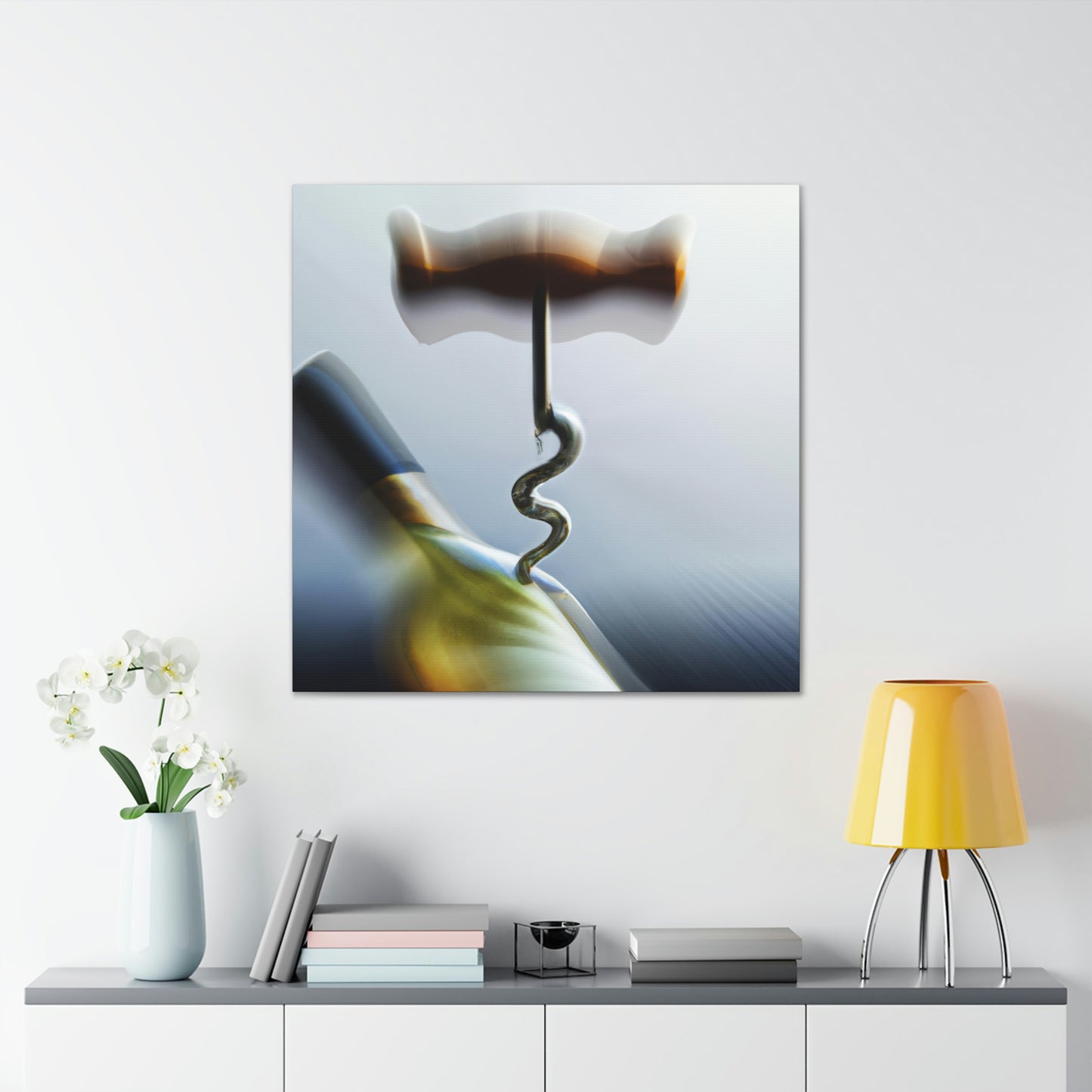 "Corkscrew in Abstract Art" - Canvas