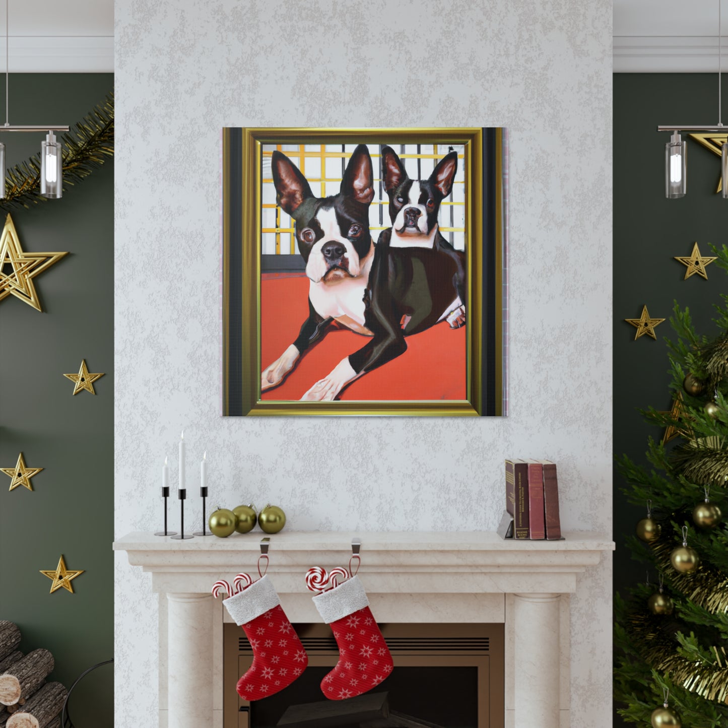 "Boston Terrier Brilliance" - Canvas