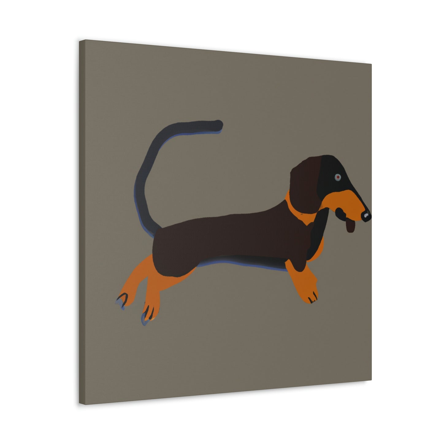 "Dachshund in Minimalism" - Canvas